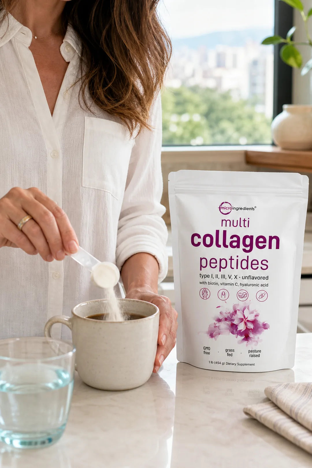 Multi Collagen Peptides MicroIngredients de 2 libras